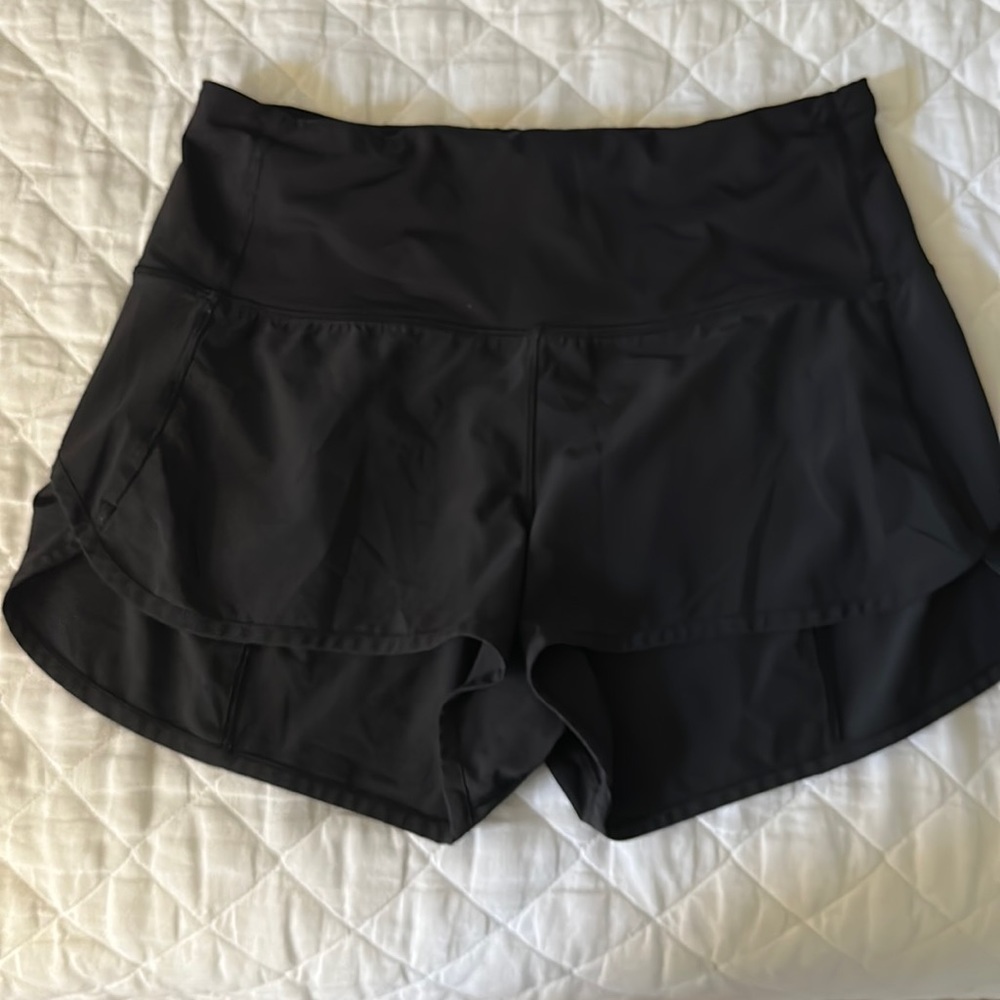 Lululemon high waisted speed up shorts